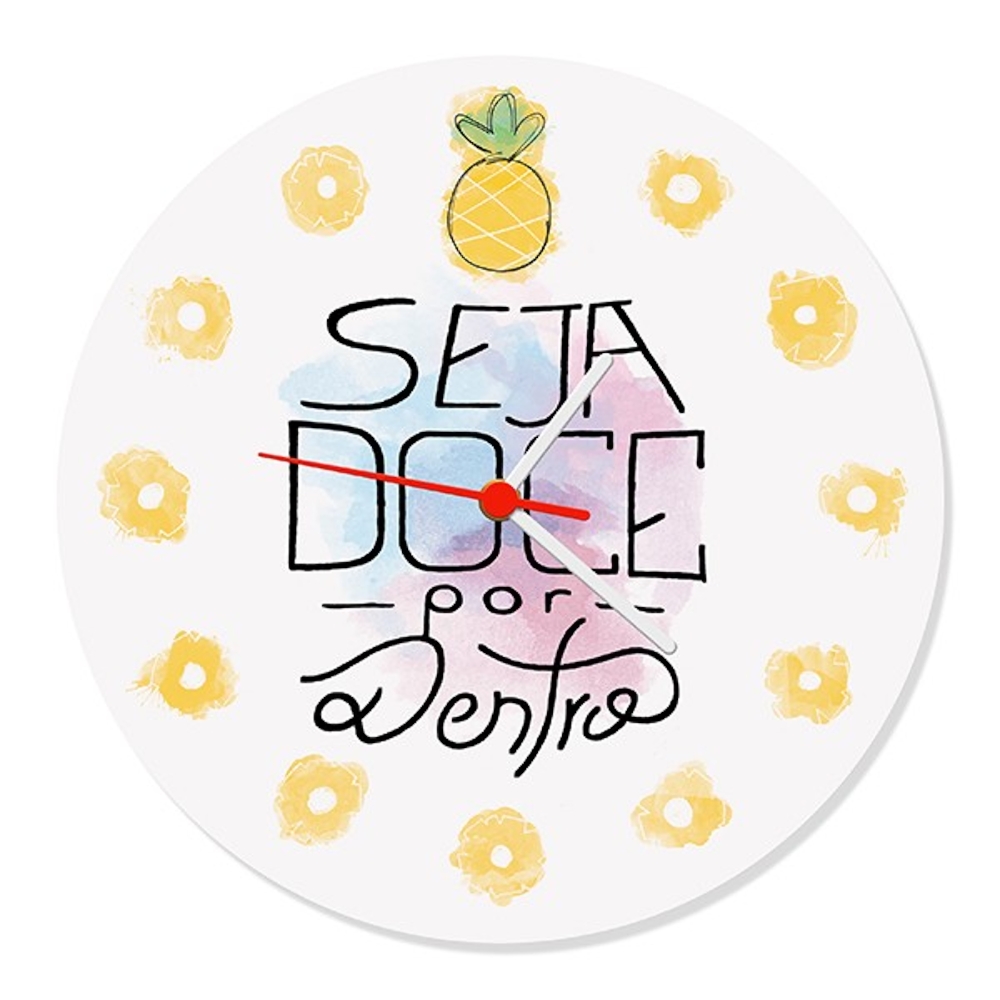 Relogio de Parede Que Seja Doce 