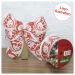 Rolo Fita Aramada Natal Boneco De Neve Decoração Natalina 6,3cm x 9,14m