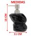 Saboneteira Líquida Decoração Preto Banheiro Cerâmica 350ml