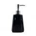 Saboneteira Liquida Modelagem De Cerâmica Lavabo Preto Luxo