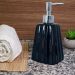 Saboneteira Liquida Modelagem De Cerâmica Lavabo Preto Luxo