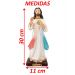 Santo Imagem Jesus Misericordioso Estatua Em Resina De 30cm