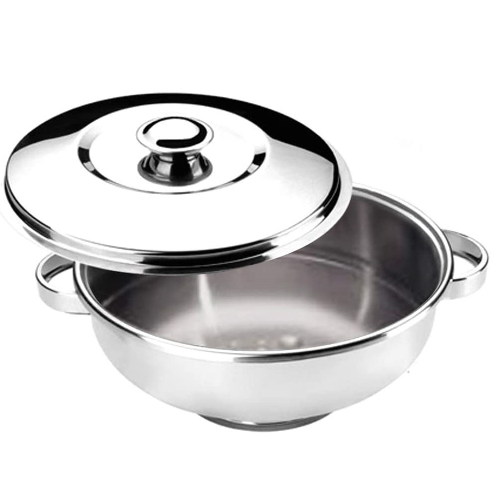 Sopeira Inox 3 Litros com Tampa e Alças - Cozinha 