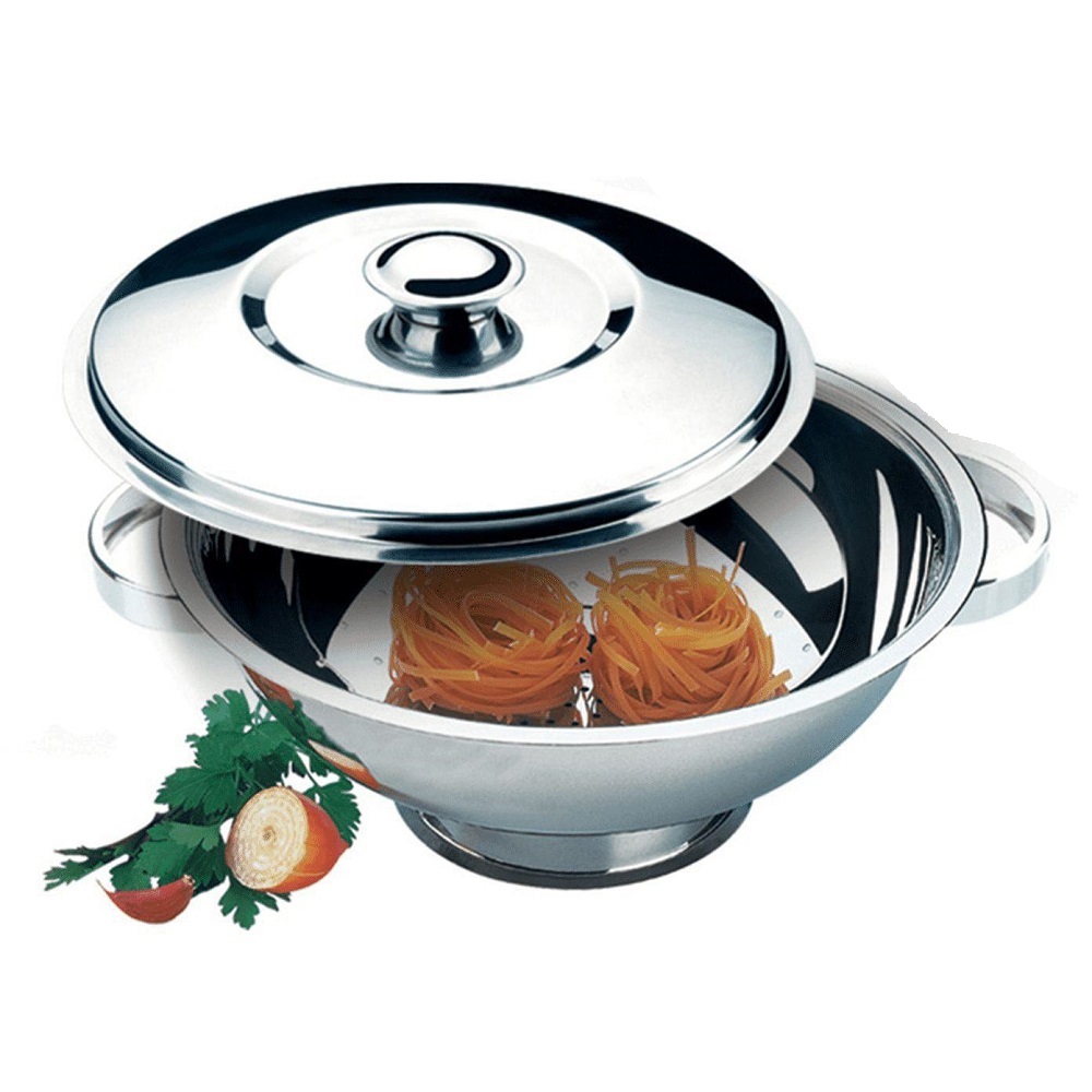 Sopeira de Inox 2 Litros com Tampa em Inox 