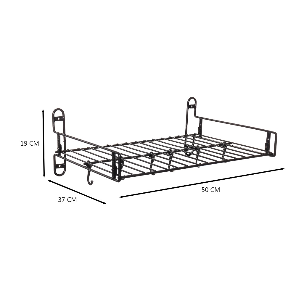 Suporte Pendurador de Panelas e Utensilios Preto