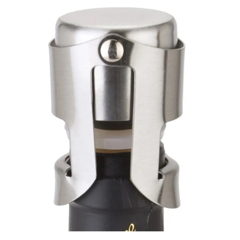 Tampa Rolha Inox Para Garrafa Vinho, Champagne E Espumante 