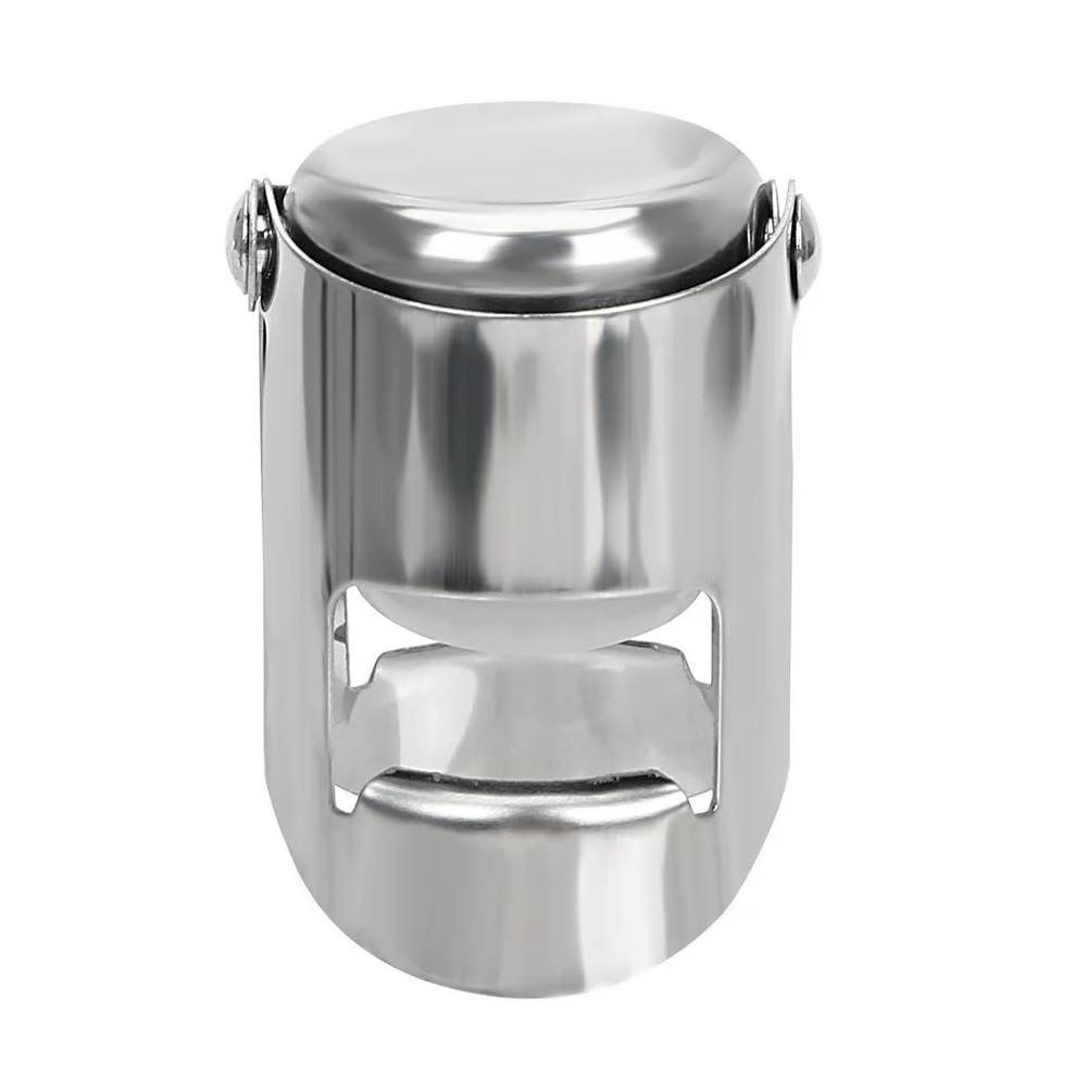 Tampa Rolha Inox Para Garrafa Vinho, Champagne E Espumante 