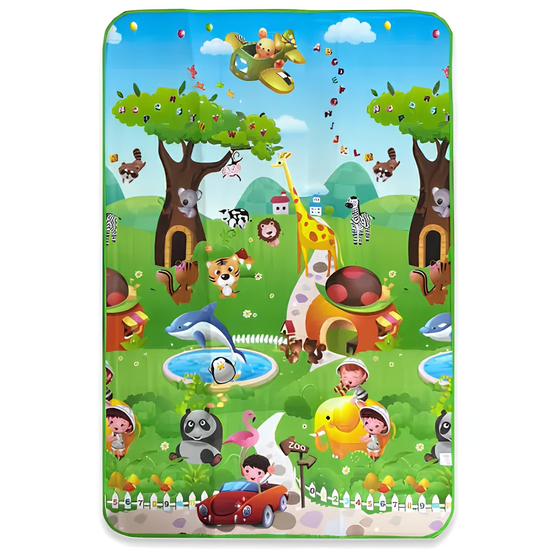 Tapete Térmico Infantil Atividades Animais 100cm X 180cm