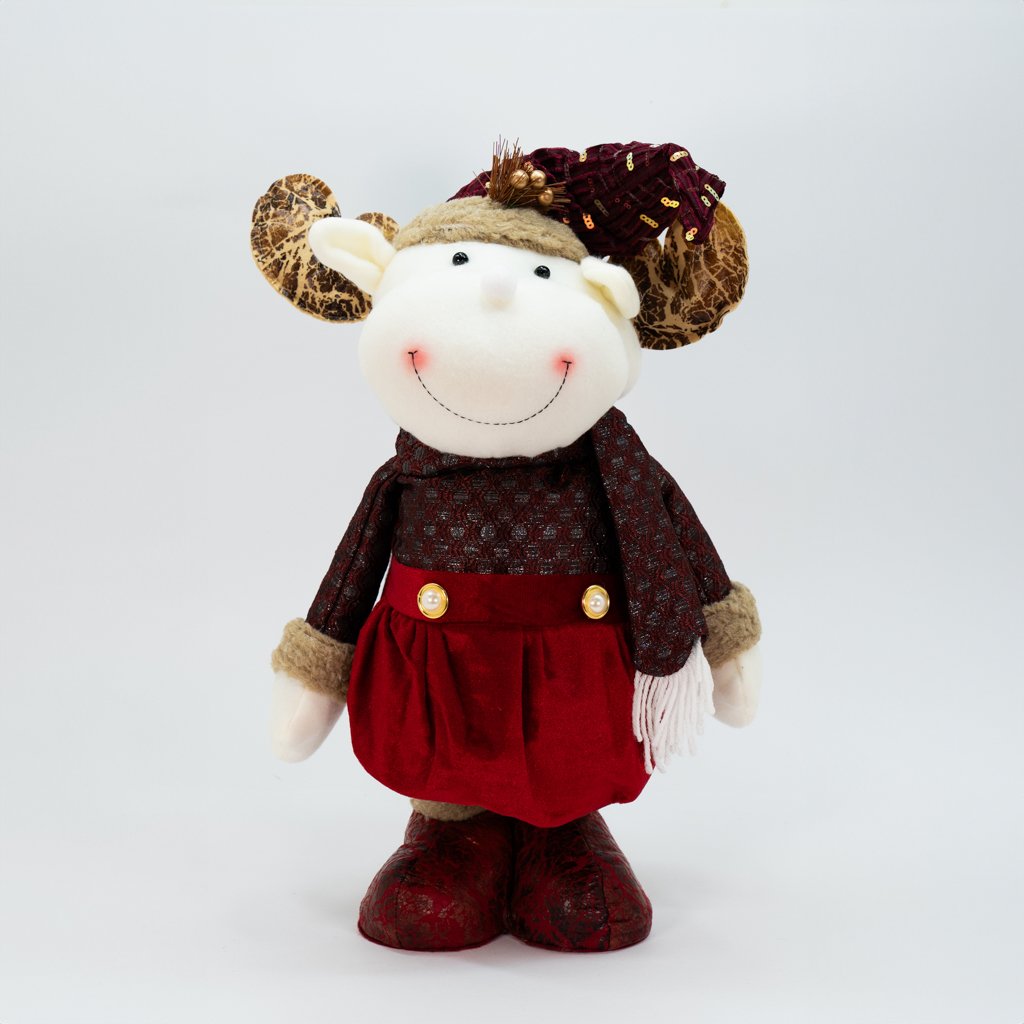 Trio Natal Papai Noel Rena Boneco Neve Perna Ajustável 80cm