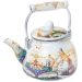 Trio Panela Chaleira Bule Italy Esmaltados À Indução Vintage