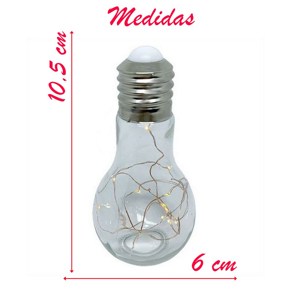 Varal Cordão Fio de Luzes 10 Lâmpadas 220v Led 4,6m Foco Incandescente Luz Branca Natal Enfeite