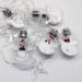 Varal Pisca Decoração Bolas E Estrelas Natal LEDs Branco 3m