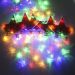 Varal Pisca LED Decoração Estrelas Natal Noel Colorido De 3M