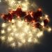 Varal Pisca LEDs Decoração Estrelas Natal Noel Amarelo De 3M