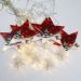 Varal Pisca LEDs Decoração Estrelas Natal Noel Amarelo De 3M