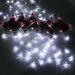 Varal Pisca LEDs Decoração Estrelas Natal Noel Branco De 3M