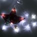 Varal Pisca LEDs Decoração Estrelas Natal Noel Branco De 3M