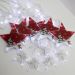 Varal Pisca LEDs Decoração Estrelas Natal Noel Branco De 3M