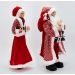 kit 2 Bonecos Enfeite Natalino Papai Noel e Mamãe Noel 62 cm