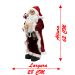 kit 2 Bonecos Enfeite Natalino Papai Noel e Mamãe Noel 62 cm