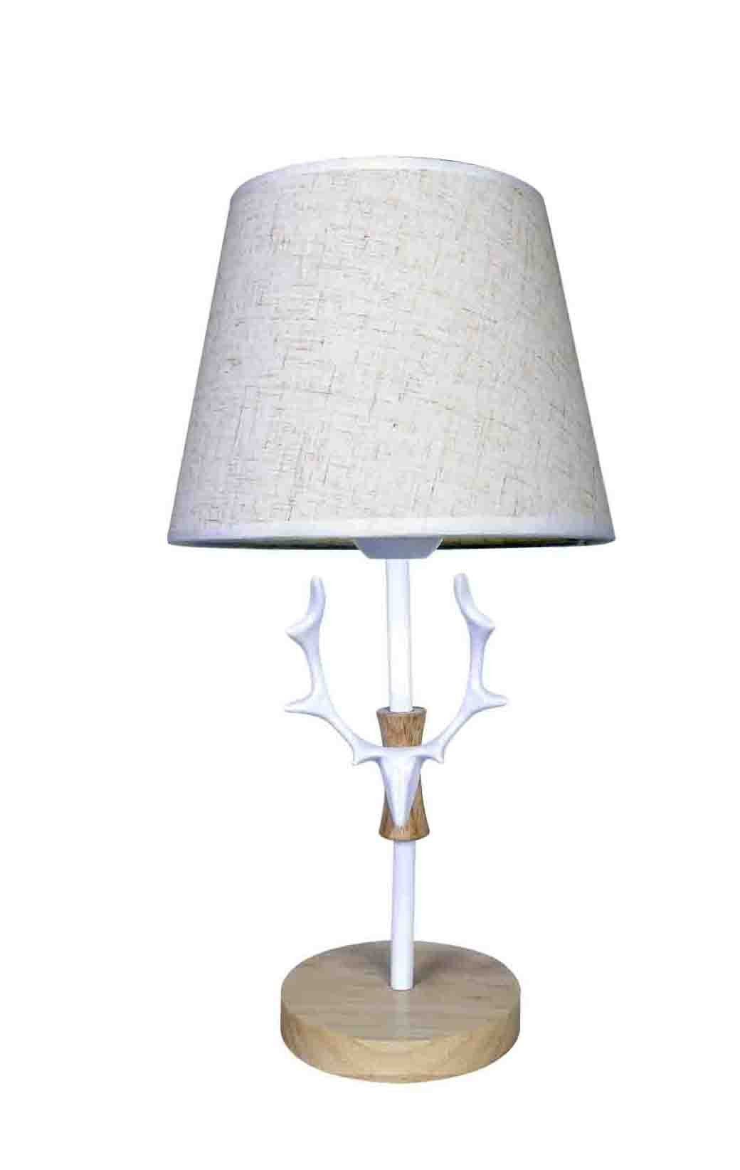 kit Casal 2 Abajur Luminária Branca De Mesa 43cm Bivolt 110/220v