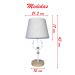kit Casal 2 Abajur Luminária Branca De Mesa 43cm Bivolt 110/220v