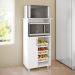 Armário para Micro-ondas com Fruteira Gisele 1 Porta Branco