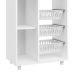 Armário para Micro-ondas com Fruteira Gisele 1 Porta Branco