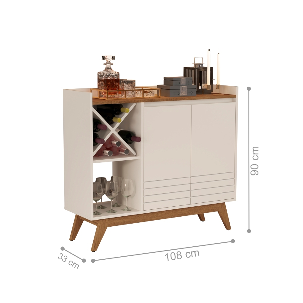Buffet Adega Berlim 2 Portas Off White Freijo
