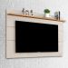 Estante Painel 1.6m Luxo TV 32 40 42 43 47 48 50 55 58 60 Polegadas Prateleira Multiuso Sala Quarto- Vivare New - Off White/Nature - RPM