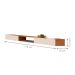 Jogo Painel Ripado com Nicho 180 Apúlia Nature Off White