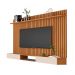 Jogo Painel Ripado com Nicho 180 Apúlia Nature Off White