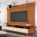 Jogo Rack e Painel Ripado Crôacia Nature Off White