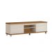 Rack Grande 1.8 Bancada com Rodinhas TV 40 42 48 50 55 60 65 70 Polegadas Porta Sala Quarto – Mirage – Off White/Cumaru- RPM Móveis