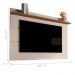 Painel para TV Mirfak 1.6 Off White Freijó