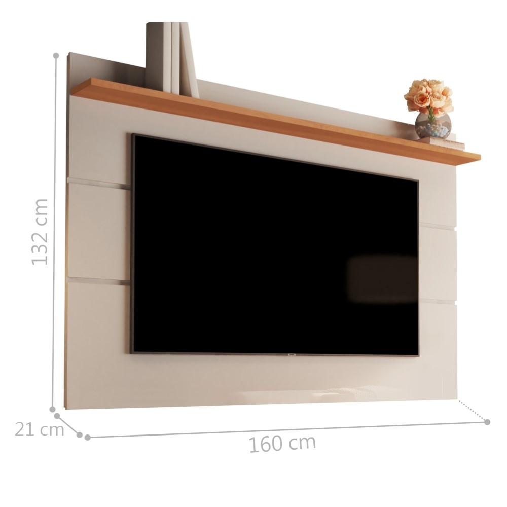 Painel para TV Mirfak 1.6 Off White Nature