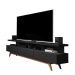 Rack Vivare Wood 1.8 3 Gavetas - Black / Freijó - Germai
