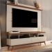 Rack e Painel para TV Hamal 1.6 Off White Freijó