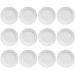 12 Pratos de Sobremesa 20,5cm Porcelana Tassel Germer Branco Redondo Mesa Posta