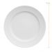 12 Pratos de Sobremesa 21cm Porcelana Relevo Chevron Germer Redondo Branco