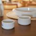 12 Ramekins Molheiras Porcelana 180ml Canelado Germer Branco Restaurante
