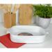 2 Travessas de Porcelana Germer Branca 2,5L 30x21cm Assar e Servir Retangular