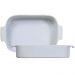 2 Travessas de Porcelana Germer Branca 2,5L 30x21cm Assar e Servir Retangular