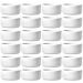 24 Ramekins Restaurante de Porcelana 85ml Branco Canelado Germer Porta Molhos