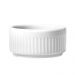 24 Ramekins Restaurante de Porcelana 85ml Branco Canelado Germer Porta Molhos