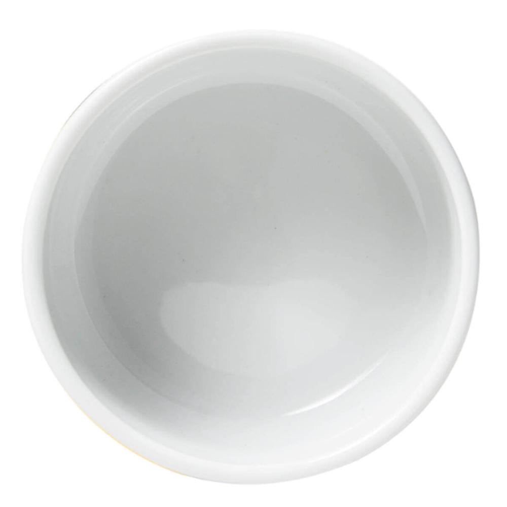 24 Ramekins Tigela Porcelana 130ml Germer Canelado Branco Restaurante Cozinha Profissional
