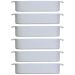 6 Travessas Porcelana Branca 2,5L 30x21cm Germer Restaurantes Buffets Assar e Servir