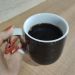 Caneca de Porcelana Germer para Café Xicara Grande 360ml Urban Marmorizado Preto