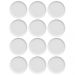 Conjunto 12 Pratos de Sobremesa Porcelana Branca Redondos 18,5cm Bold Germer Hotel Padaria