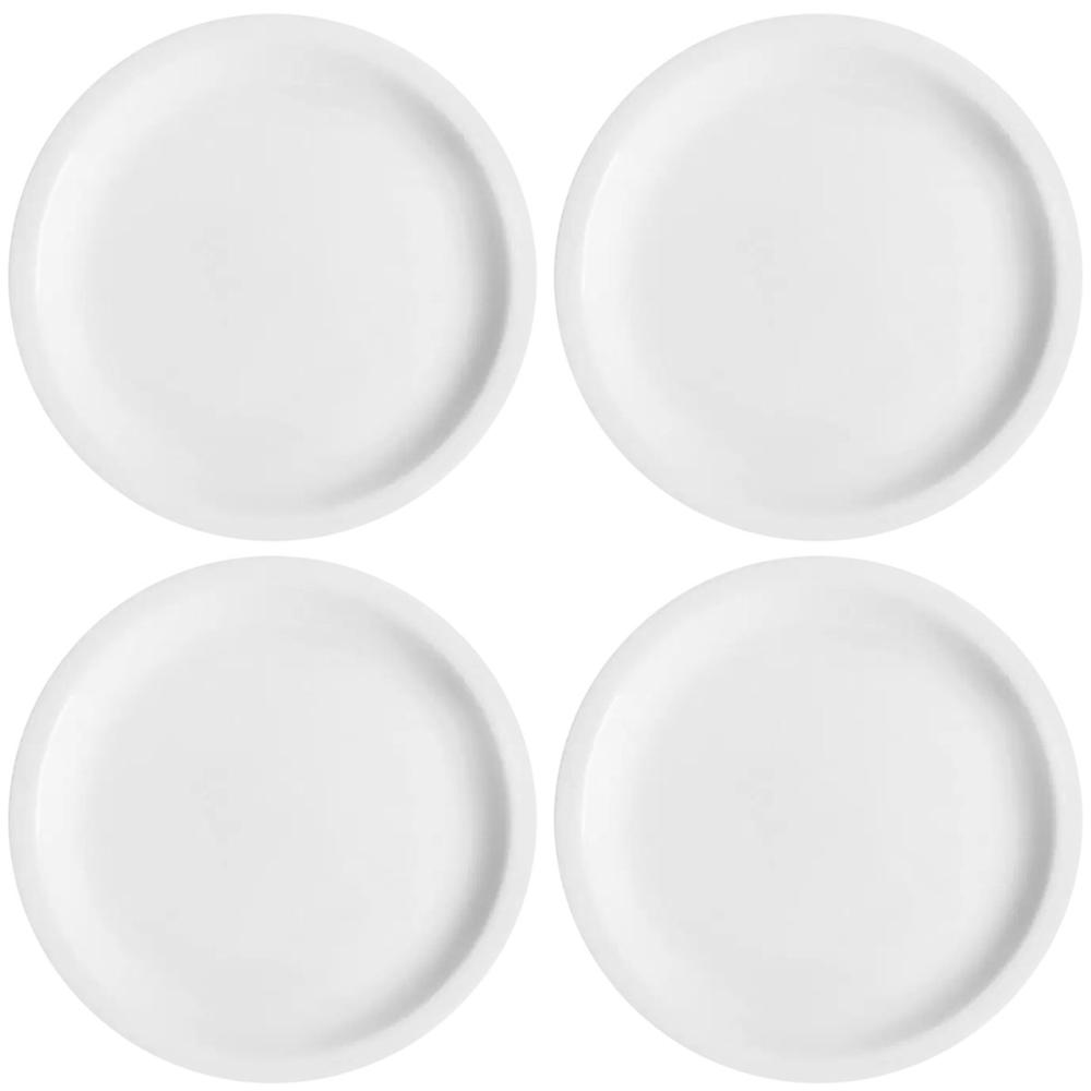 Conjunto 4 Pratos de Sobremesa em Porcelana 19cm Classe Únic